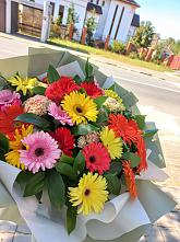 Букет цветов из:  Герберы #REPLACE_PRED# Попово