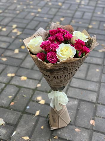 Букет цветов из: Розы в Попово